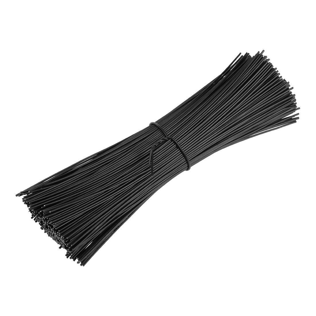 uxcell Uxcell 6 Inches Metallic Twist Ties Reusable Cable Cord Wire Ties Black 500pcs