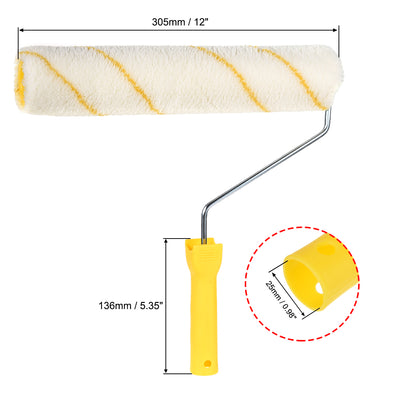 Harfington Uxcell Farbroller Pinsel 12 Zoll 305mm für Haushalt Wandmalerei mit Kunststoffgriff