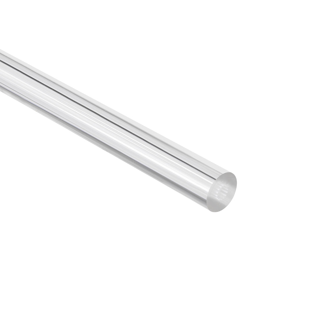 uxcell Uxcell Solid Acrylic Round Rod Straight Light White Line PMMA Bar 12mmx250mm 2Pcs