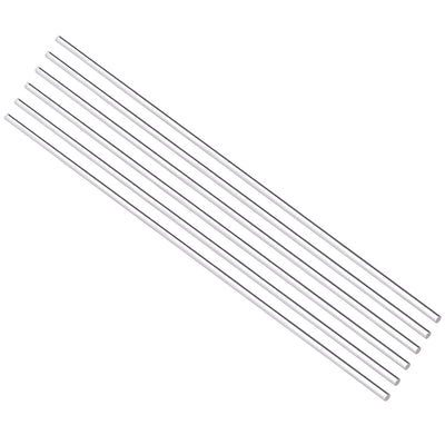 Harfington Uxcell 2mmx200mm Round Shape Solid Acrylic Rod PMMA Extruded Bar Clear 6Pcs