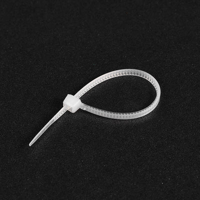 Harfington Uxcell Cable Zip Ties 80mmx1.8mm Self-Locking Nylon Tie Wraps White 1000pcs