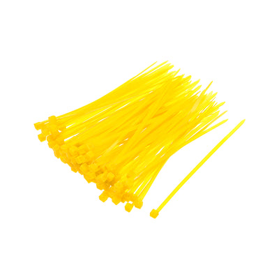 uxcell Uxcell Cable Zip Ties 100mmx1.8mm Self-Locking Nylon Tie Wraps Yellow 300pcs