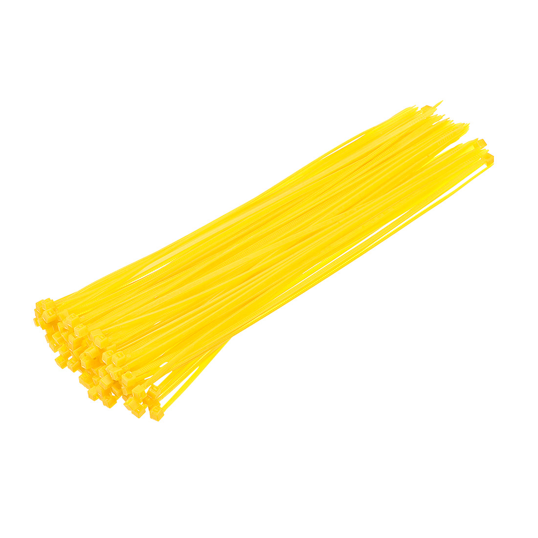 uxcell Uxcell Cable Zip Ties 200mmx2.5mm Self-Locking Nylon Tie Wraps Yellow 100pcs