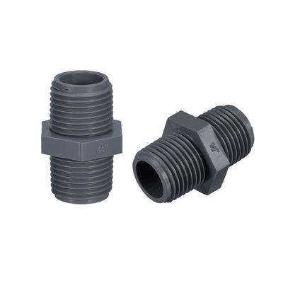 Harfington Uxcell 10Stk. Rohrverbindung Anschluss G1/2 X G1/2 Außengewinde Adapter Plastik Hex Verbinder