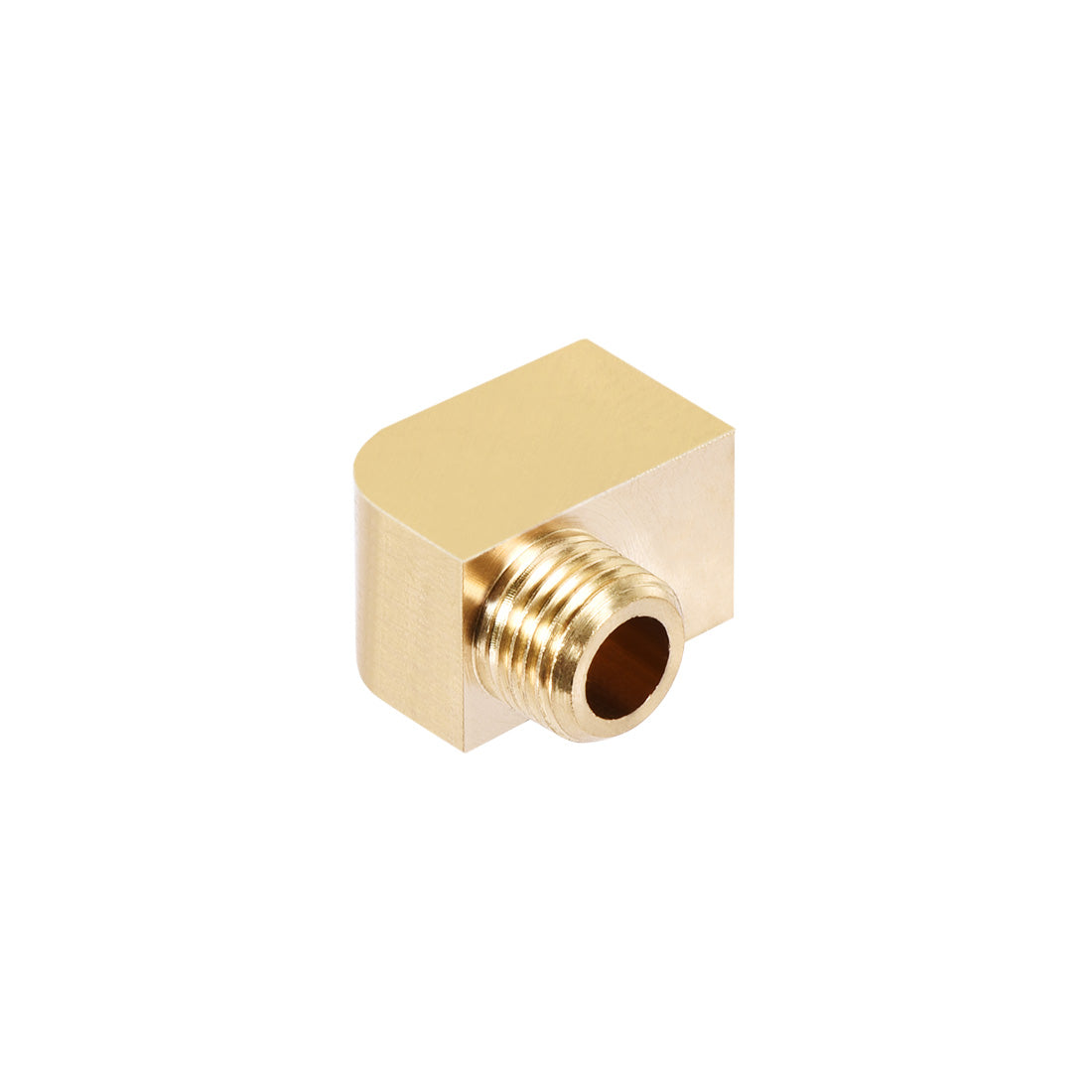 uxcell Uxcell Brass Pipe Fitting 90 Degree Barstock Street Elbow M10 MalexM10 Female Pipe 2pcs