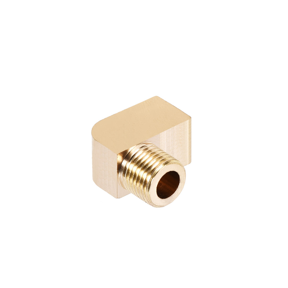 uxcell Uxcell Brass Pipe Fitting 90 Degree Barstock Street Elbow G1/8 MalexM8 Female Pipe 2pcs