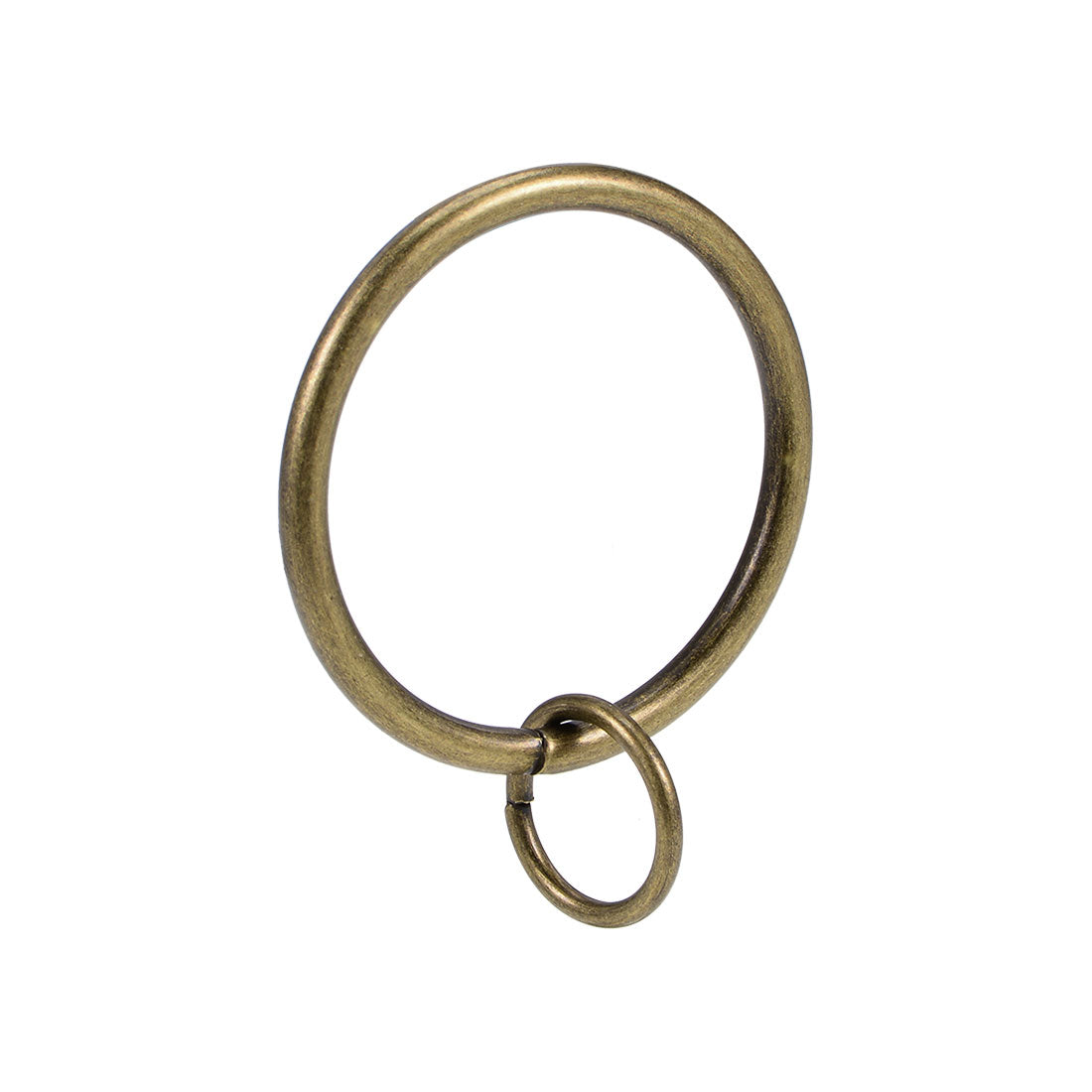 uxcell Uxcell Curtain Rings Metal 37mm Inner Dia Drapery Ring for Curtain Rods Bronze 28 Pcs