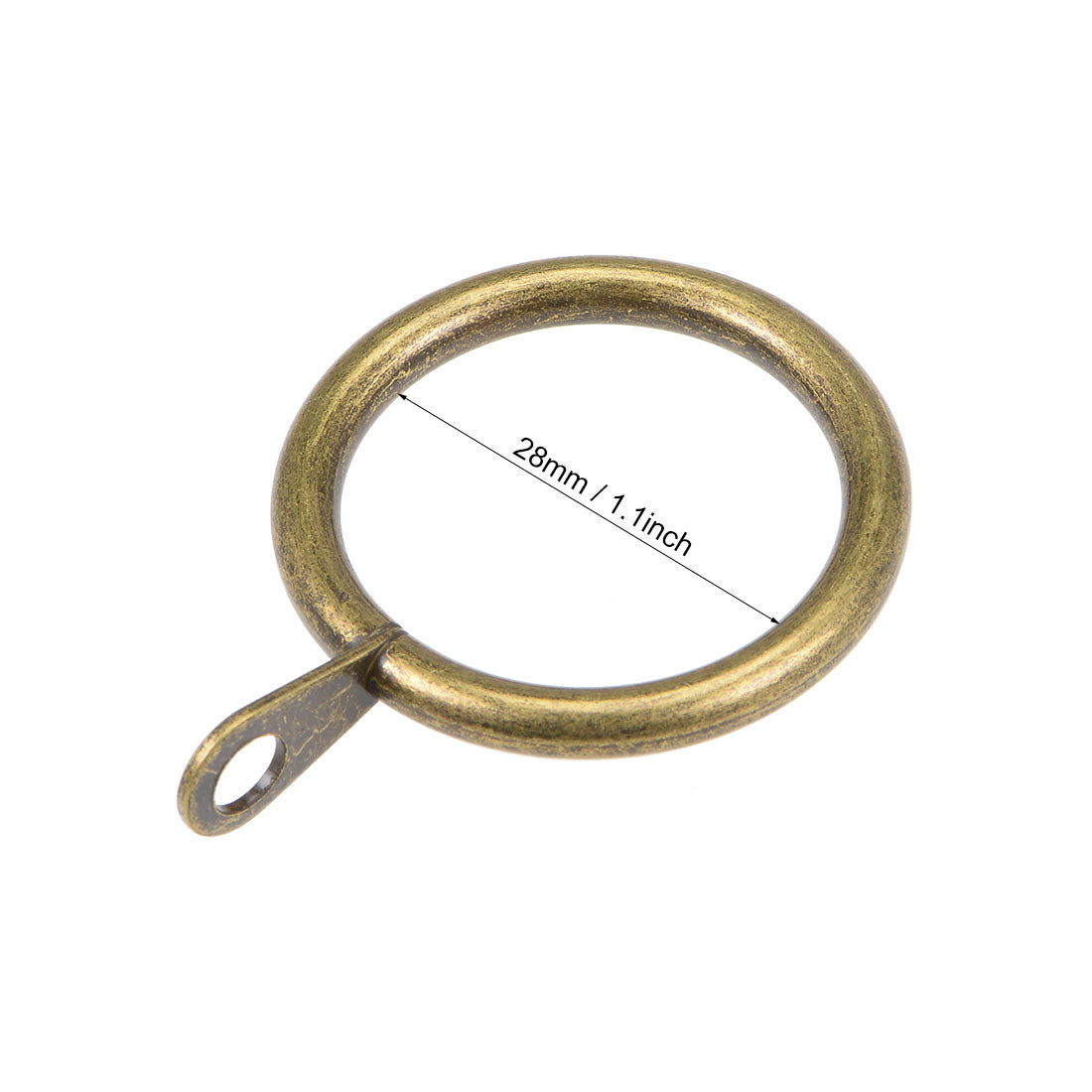 uxcell Uxcell 14 Stk. Vorhang Ringe Metall 28mm Innendurchmesser Vorhang Ring für Gardinenstangen Bronze