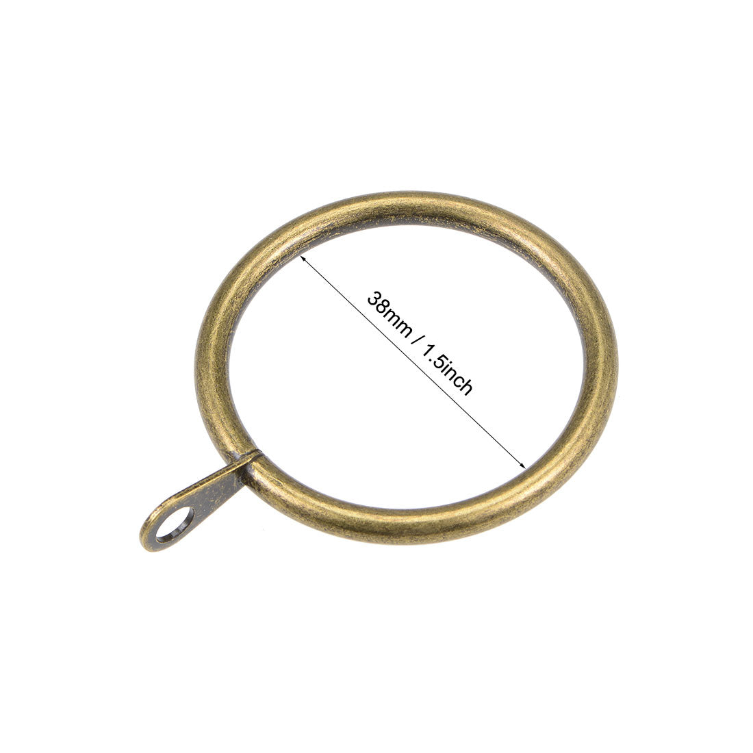 uxcell Uxcell 28 Stk. Vorhang Ringe Metall 38mm Innendurchmesser Vorhang Ring für Gardinenstangen Bronze