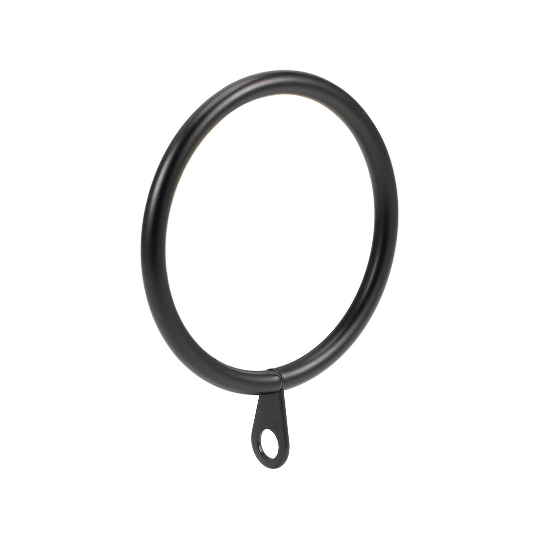 uxcell Uxcell Curtain Rings Metal 45mm Inner Dia Drapery Ring for Curtain Rods Black 14 Pcs