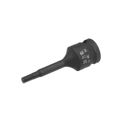 Harfington Uxcell Impact Hex Bit Socket, Metric, Cr-Mo Steel