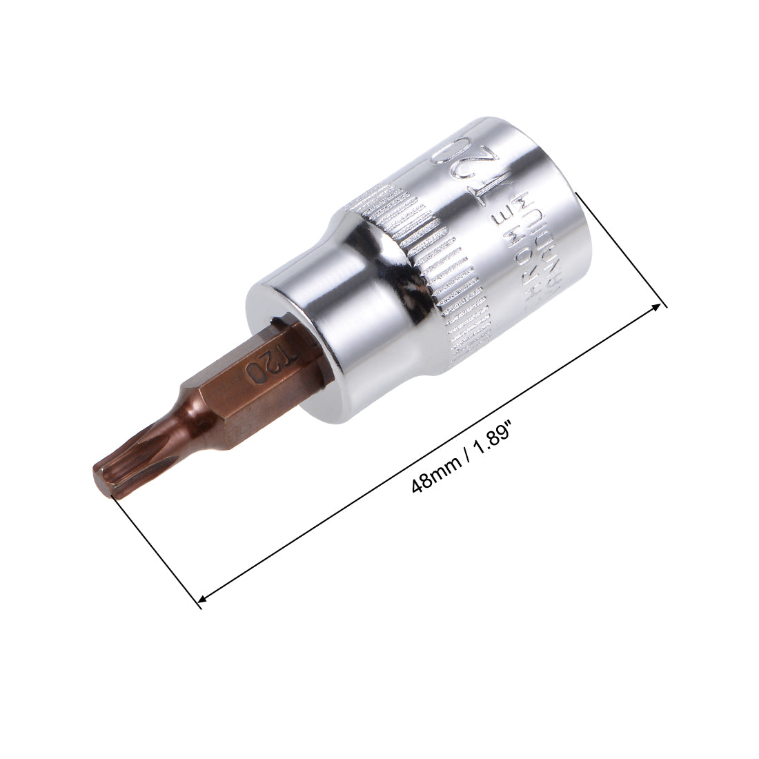 uxcell Uxcell Drive x Torx Bit Socket, S2 Steel Bits, CR-V Steel Sockets (for Hand Use Only)