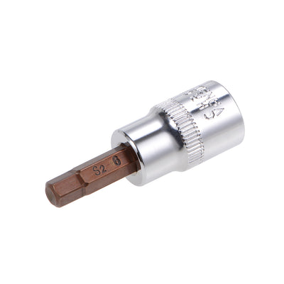 Harfington Uxcell 3/8" Drive x 6mm Hex Bit Socket, Standard Metric, S2 & Cr-V Steel