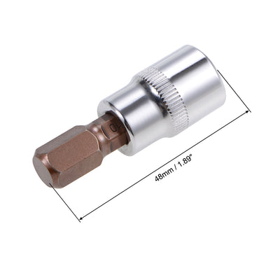 Harfington Uxcell 3/8" Drive x 10mm Hex Bit Socket, Standard Metric, S2 & Cr-V Steel