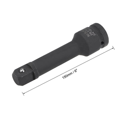 Harfington Uxcell 3/4-Inch Drive by 6-Inch Impact Extension Bar, Cr-Mo Steel