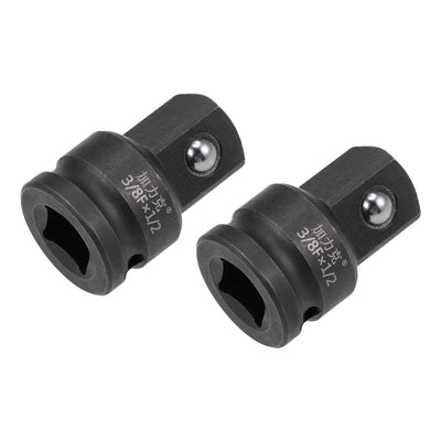 Harfington Uxcell Impact Socket Adapter and Reducer 3/8-Inch F to 1/2-Inch M Cr-Mo Steel 2 Pcs