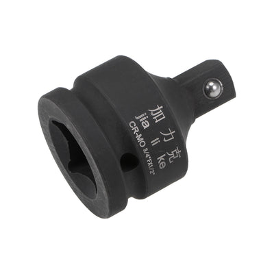 Harfington Uxcell 3/4 Inch Drive (F) x 1/2 Inch (M) Impact Socket Reducer for Ratchet Wrenches, Female to Male, Cr-Mo