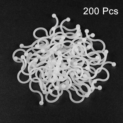 Harfington Uxcell Twist Lock Cable Wire Ties Nylon U Shape Save Place 10.5mm Dia White 200pcs