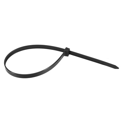Harfington Uxcell Cable Zip Ties 450mmx8.8mm Self-Locking Nylon Tie Wraps Black 40pcs