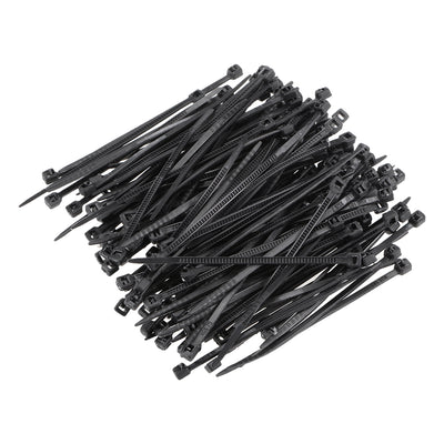 Harfington Uxcell Cable Zip Ties 60mmx1.8mm Self-Locking Nylon Tie Wraps Black 700pcs