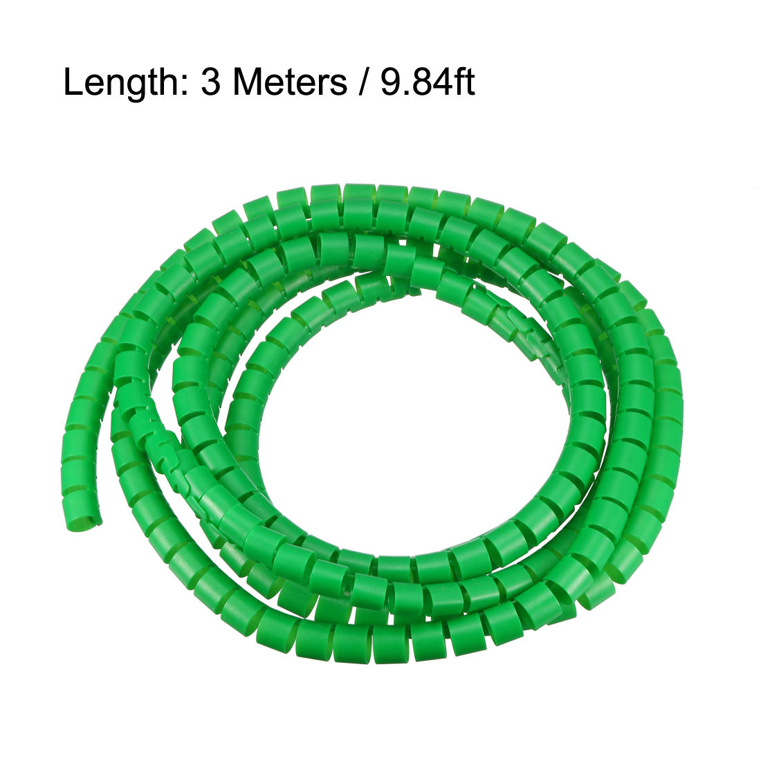 uxcell Uxcell Kabelführungshülse m Flexibler Spiralschlauchwicklung Computerleitung Kabelführung 3 Meter 14mm x 16mm Grün