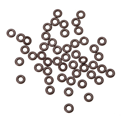 uxcell Uxcell Fluorine Rubber O-Rings 4mm OD 2mm ID 1mm Width, Metric FKM Sealing Gasket, Pack of 50