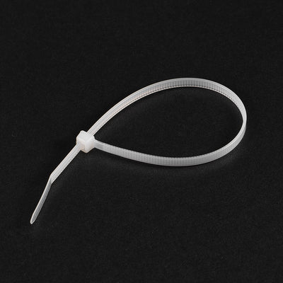 Harfington Uxcell Cable Zip Ties 200mmx4mm Self-Locking Nylon Tie Wraps White 250pcs