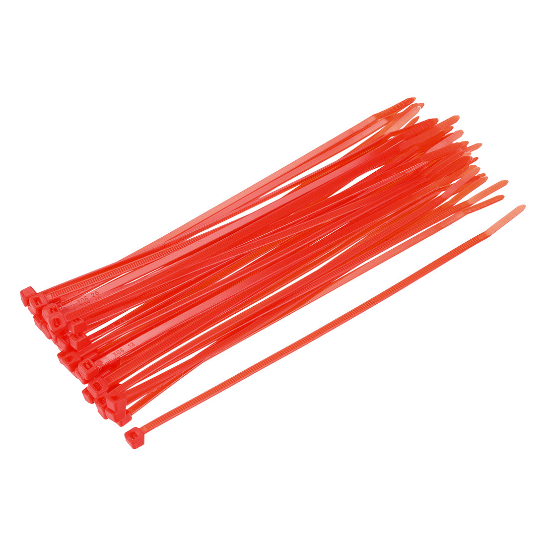 uxcell Uxcell Cable Zip Ties 200mmx3.6mm Self-Locking Nylon Tie Wraps Red 40pcs