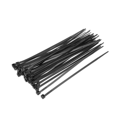 Harfington Uxcell Cable Zip Ties 100mmx3.6mm Self-Locking Nylon Zip Tie Wraps Black 150pcs