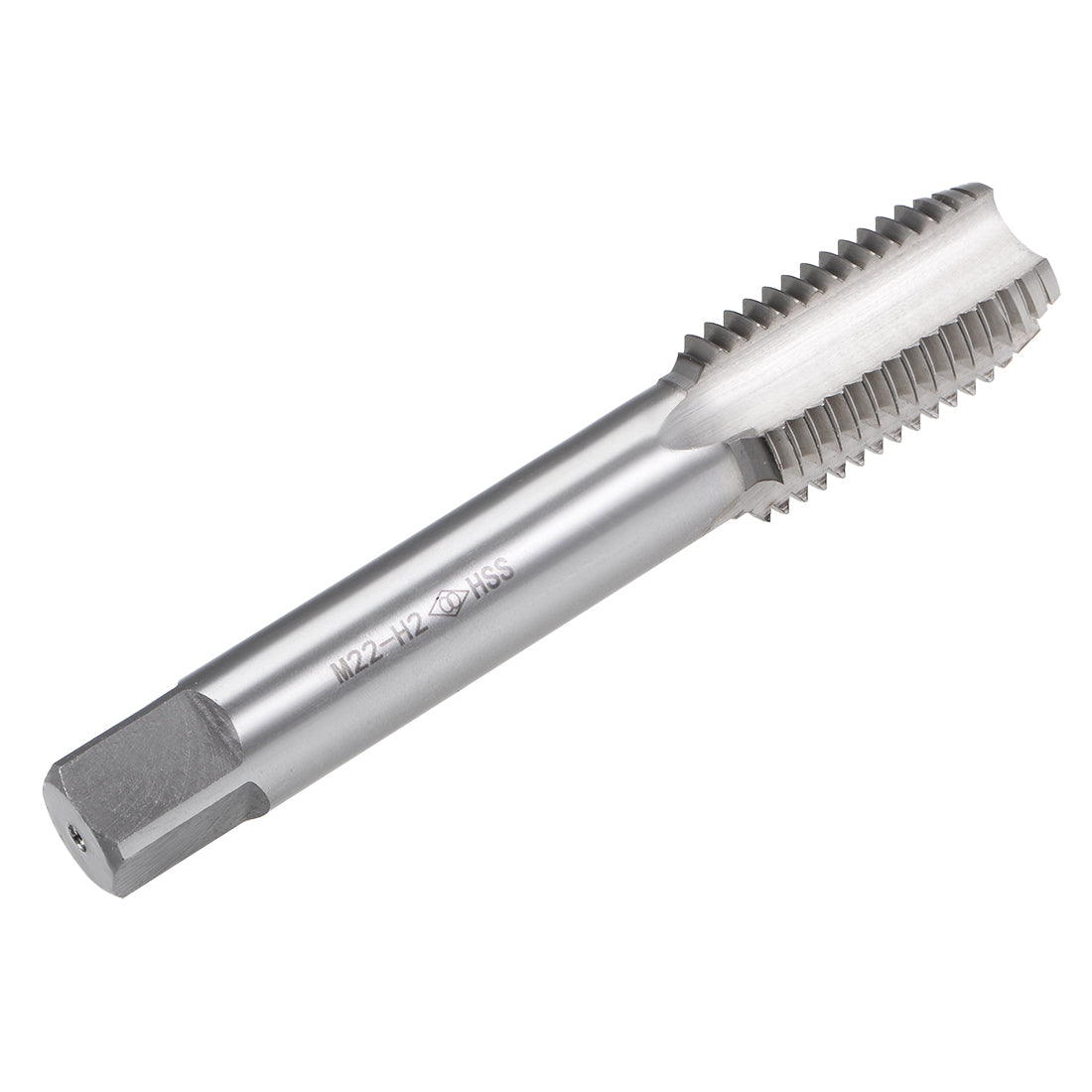 uxcell Uxcell Metric Machine Tap M22 x 2.5 4 Straight Flutes High Speed Steel Screw Thread Tap