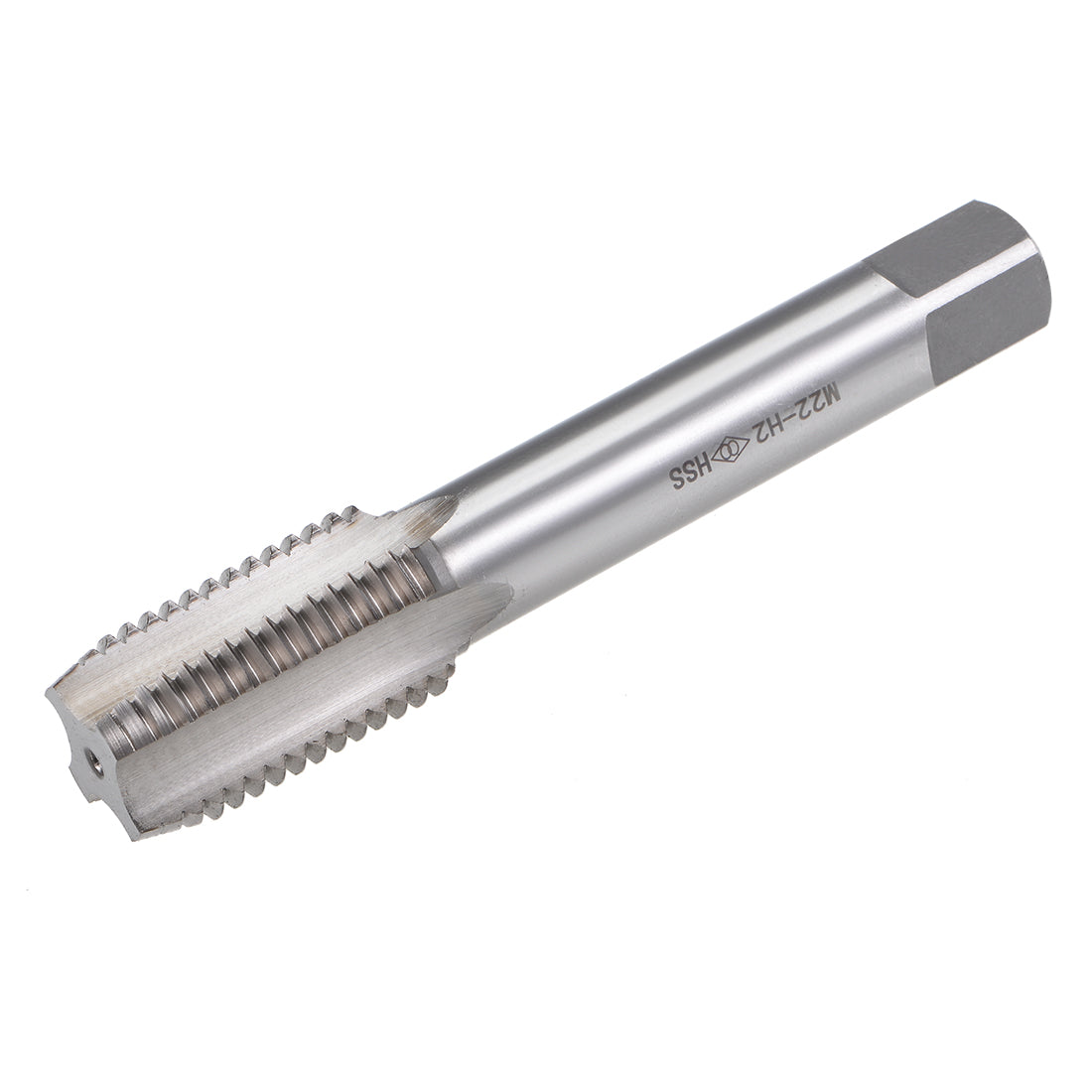 uxcell Uxcell Metric Machine Tap M22 x 2.5 4 Straight Flutes High Speed Steel Screw Thread Tap