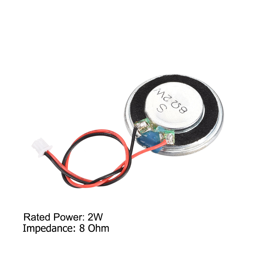 uxcell Uxcell 2W 8 Ohm Micro Internal Speaker Magnet Loudspeaker 28mm Dia with Pin Wire