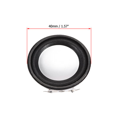 Harfington Uxcell 3W 4 Ohm Micro Internal Speaker Magnet Loudspeaker 40mm Dia