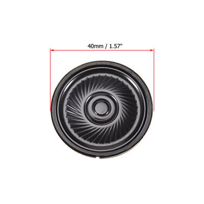 Harfington Uxcell 0.5W 32 Ohm Micro Internal Speaker Magnet Loudspeaker 40mm Dia 6pcs