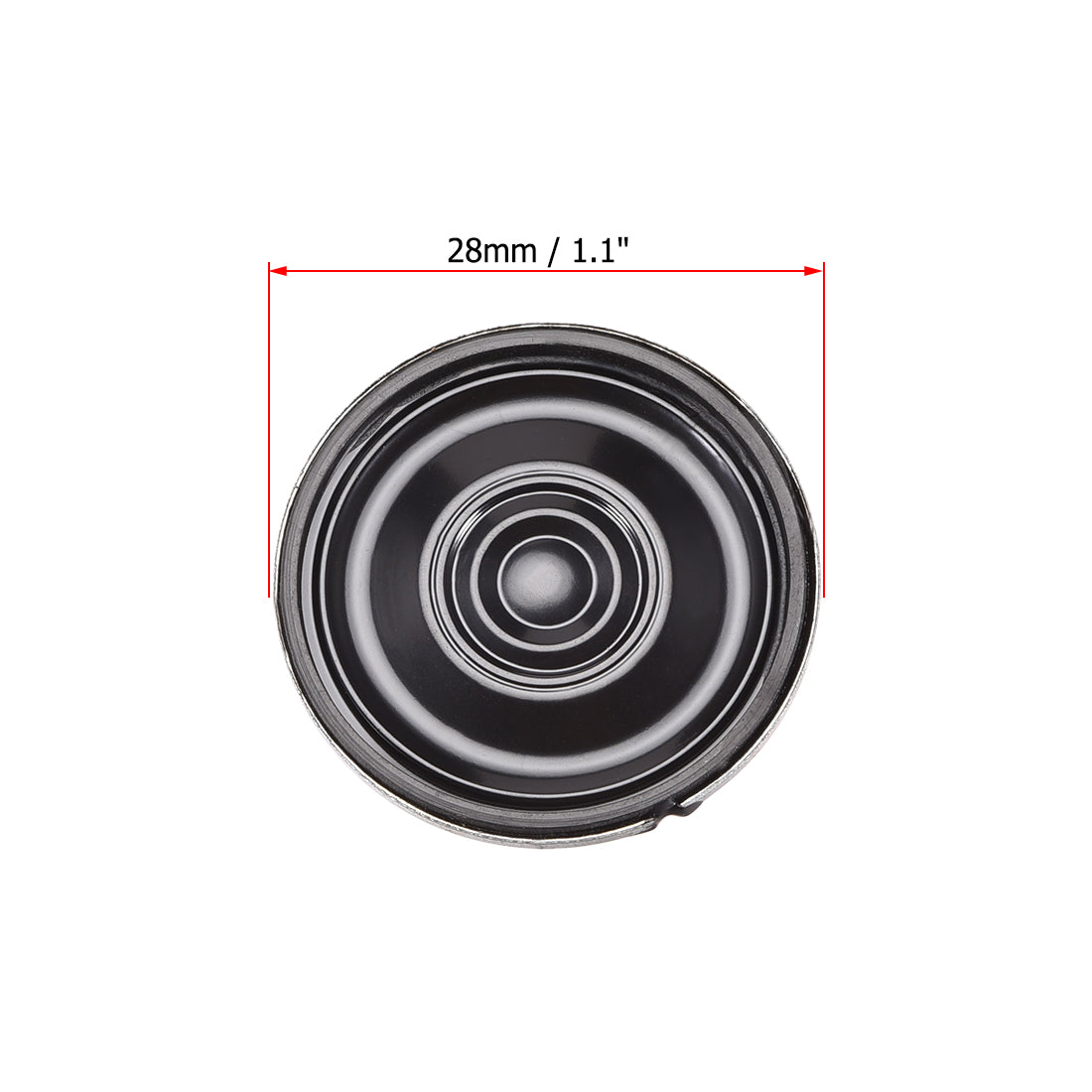 uxcell Uxcell 0.5W 8 Ohm Micro Internal Speaker Magnet Loudspeaker 28mm Dia 2pcs