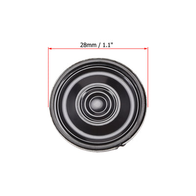 Harfington Uxcell 0.5W 8 Ohm Micro Internal Speaker Magnet Loudspeaker 28mm Dia 2pcs