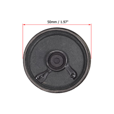 Harfington Uxcell 0.5W 8 Ohm Micro Internal Speaker Magnet Loudspeaker 50mm Dia