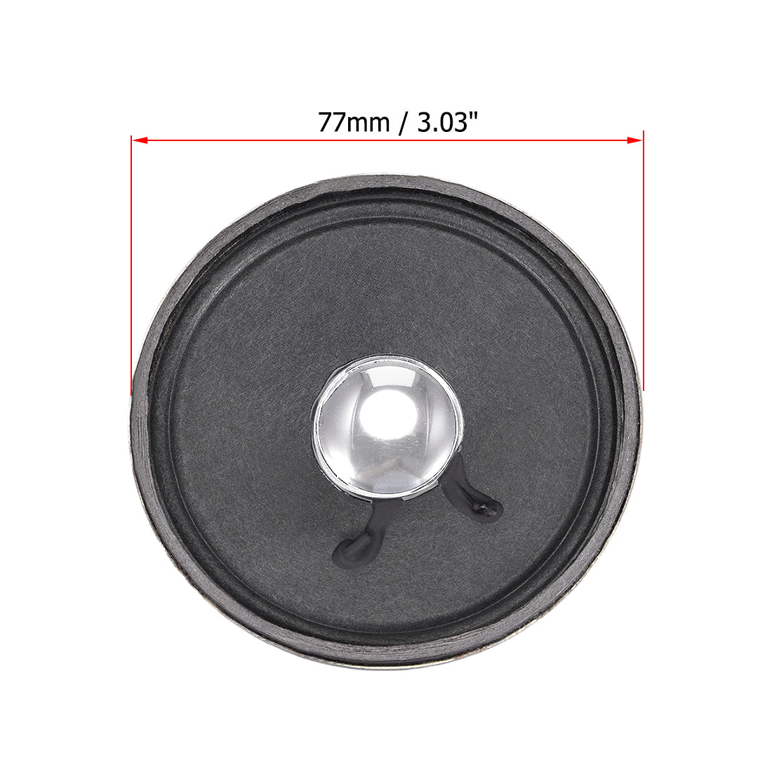 uxcell Uxcell 1W 8 Ohm Micro Internal Speaker Magnet Loudspeaker 77mm Dia