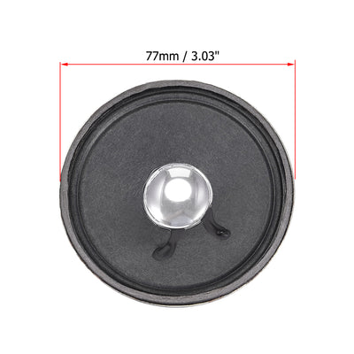 Harfington Uxcell 1W 8 Ohm Micro Internal Speaker Magnet Loudspeaker 77mm Dia