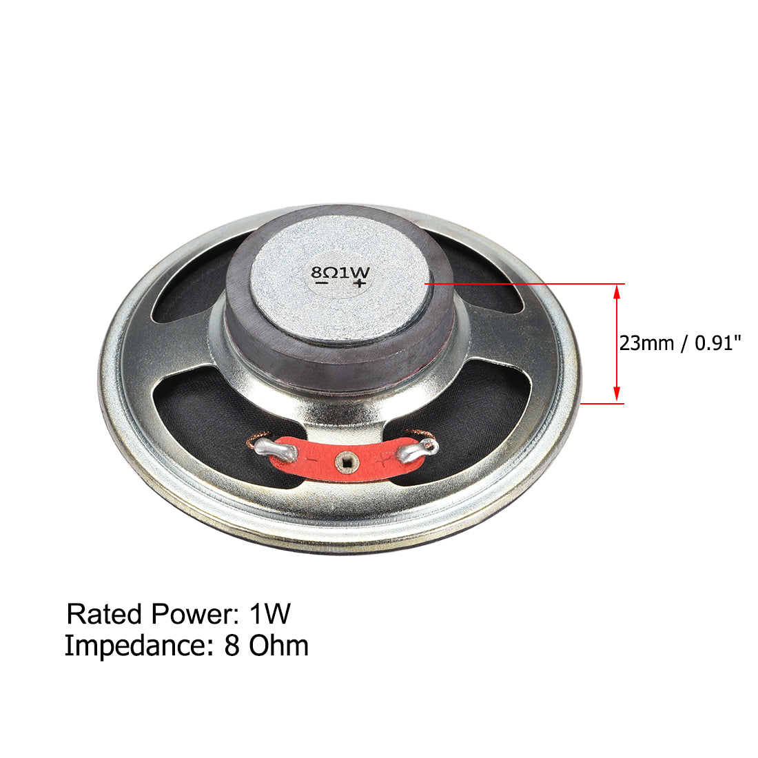 uxcell Uxcell 1W 8 Ohm Micro Internal Speaker Magnet Loudspeaker 77mm Dia