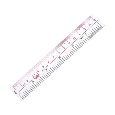 Harfington Uxcell Straight Ruler 15cm 6 Inch Metric Double Scale Plastic Measuring Tool Clear 20pcs