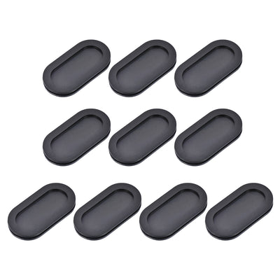 Harfington Uxcell Wire Protector Oil Resistant Armature Oval Rubber Grommets 25x55mm Mounting Dia 10Pcs