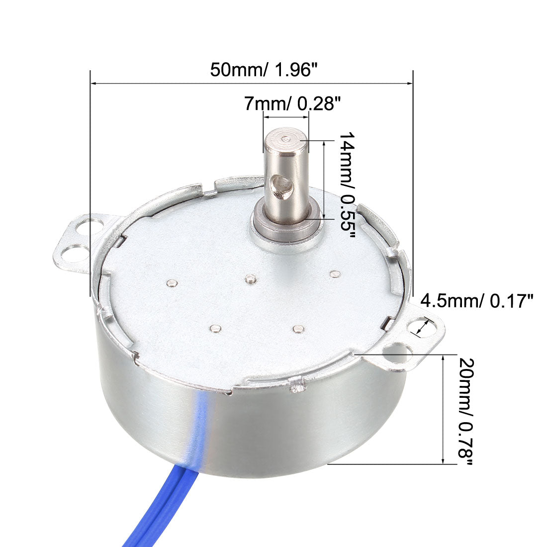 Uxcell Uxcell Metal Gear Electric Synchronous Motor AC 100-127V 1.3-1.5RPM 50-60Hz CCW/CW 4W