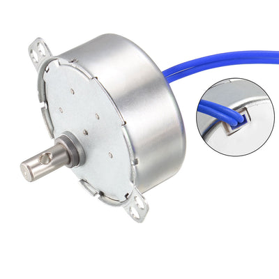 Harfington Uxcell Metal Gear Electric Synchronous Motor AC 100-127V 1.3-1.5RPM 50-60Hz CCW/CW 4W