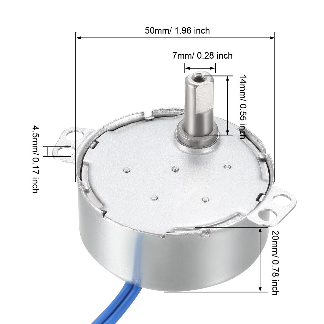 uxcell Uxcell Electric Motor Synchronous Motor Turntable Synchron Motor 100-127 VAC 50/60Hz 4W