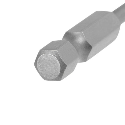 Harfington Uxcell 2 Stücke Kugelkopf 1/4 Zoll Sechskantschaft 2,6 Zoll Länge Magnetische H4 Kopf S2 HRC58 Schraubendreher Bit