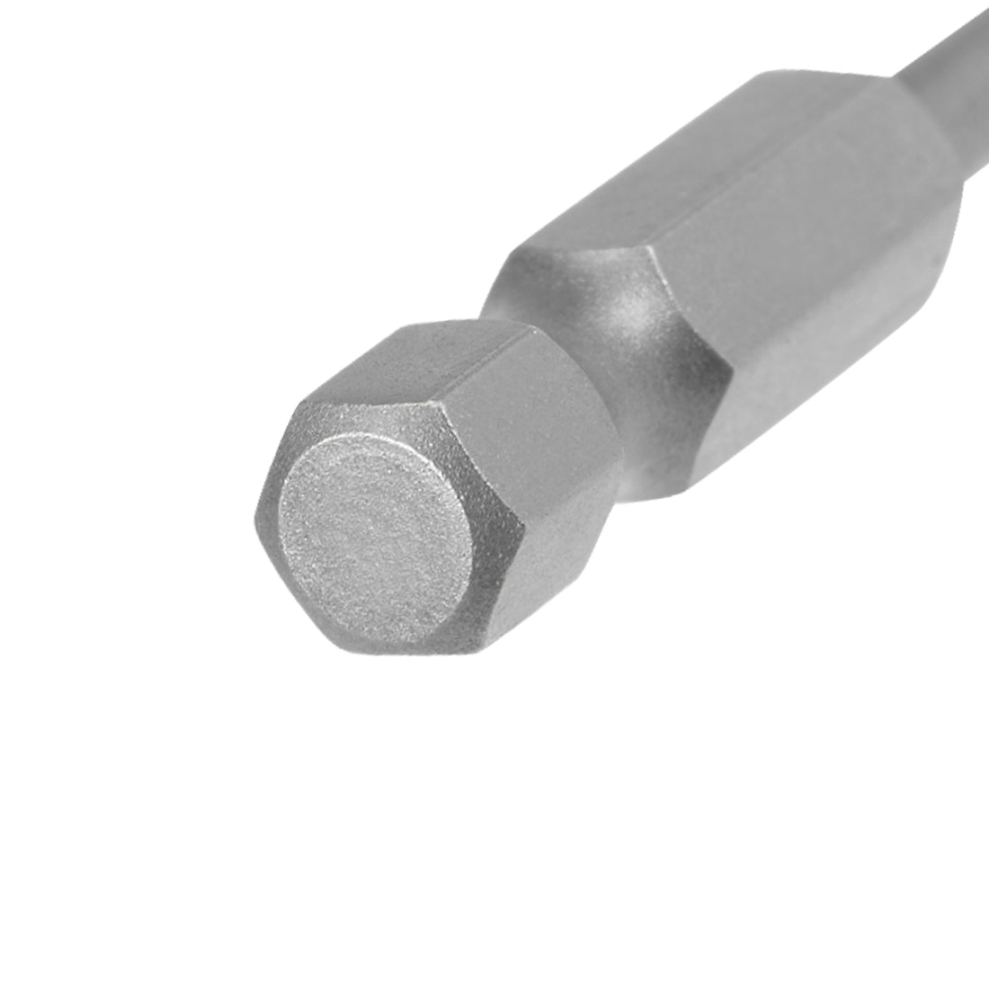 uxcell Uxcell 2 Stücke Kugelkopf Sechskant 1/4 Zoll 3,9 Zoll Länge Magnetische H2 Kopf S2 HRC58 Schraubendreher Bit