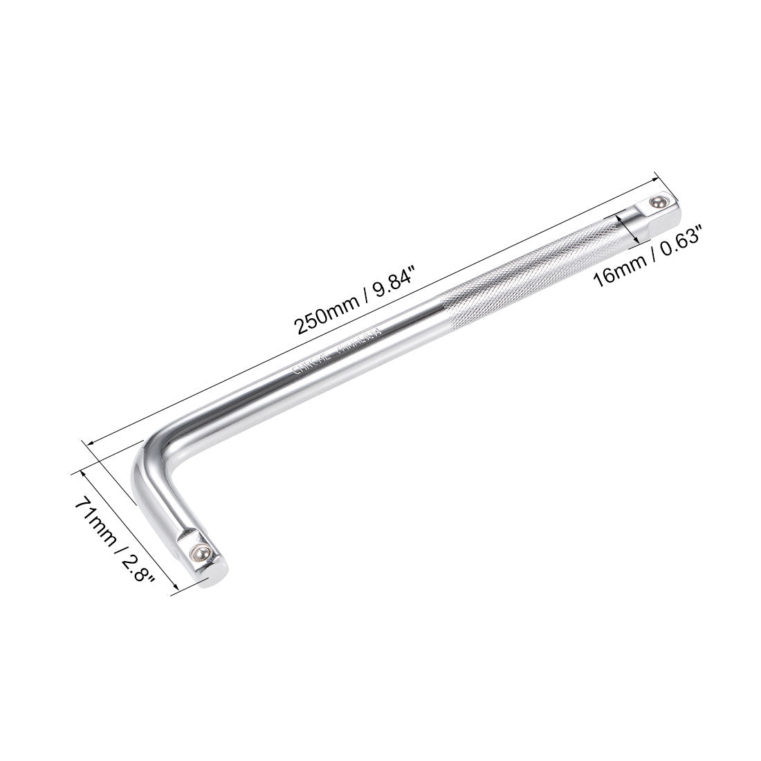 uxcell Uxcell Socket Adapter L Schraubenschlüssel 1/2-Zoll-Vierkantantrieb Cr-V Stahl