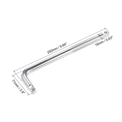 Harfington Uxcell Socket Adapter L Schraubenschlüssel 1/2-Zoll-Vierkantantrieb Cr-V Stahl