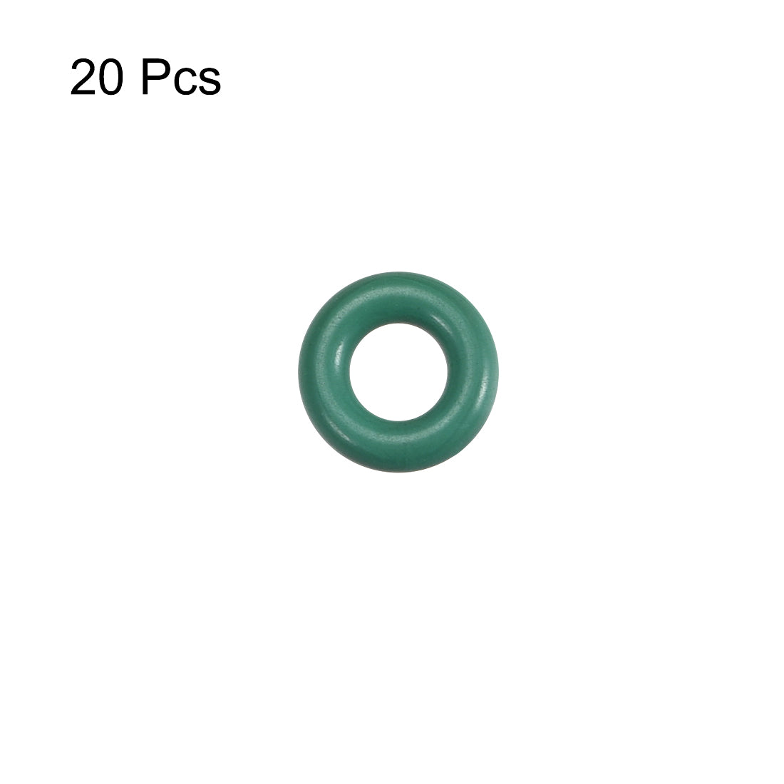 uxcell Uxcell Fluorine Rubber O Rings, 8mm OD, 4.2mm Inner Diameter, 1.9mm Width, Seal Gasket Green 20Pcs